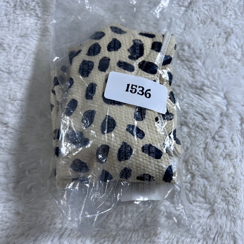 Aerie High Cut Cheeky Bikini Bottom Small Cream Black Animal Spot 075-1754-3752 - Picture 10 of 10